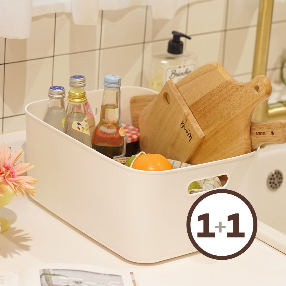 [보노하우스] 로코스 정리함 M 1+1 수납 바스켓 펜트리 정리 리빙박스