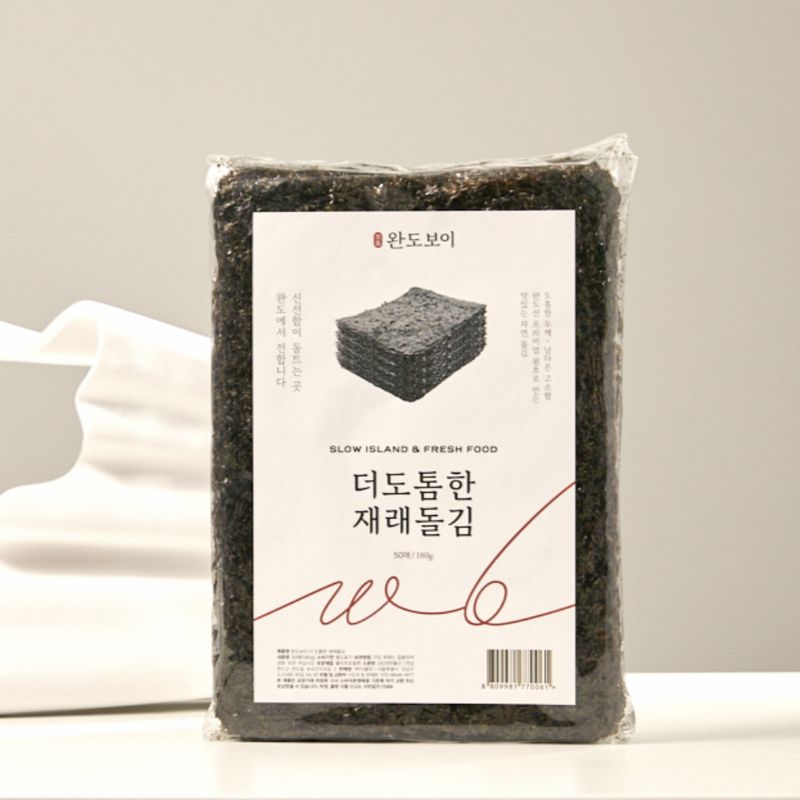 완도보이 더 도톰한 재래돌김 50매