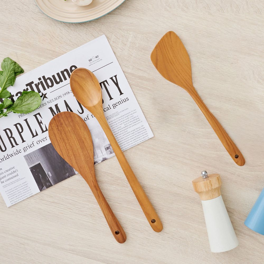 고급 원목으로 만든 핸드메이드 조리도구