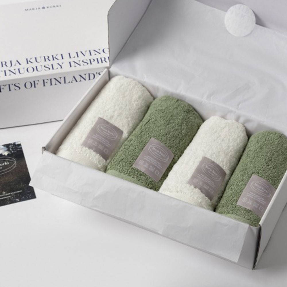 [마리아꾸르끼] 포레스트 호텔수건 40수 코마사 200g 4장 세트