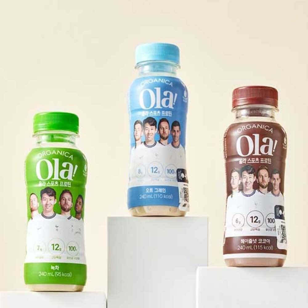 [올카니카] 올라 스포츠 프로틴 음료 240mL X 12병 기획세트 (오트그레인/녹차/헤이즐넛코코아/혼합)