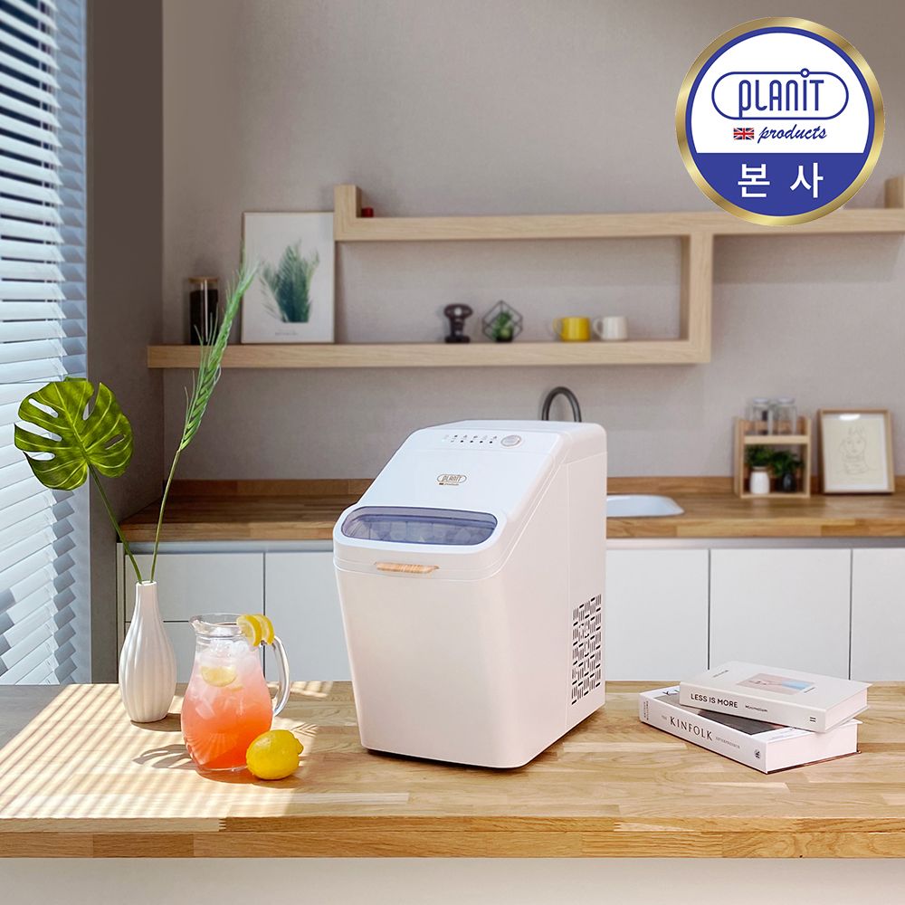 플랜잇 제빙기 프로즌 가정용 사무실 얼음 아이스메이커 자동세척 저소음 PIC-N515
