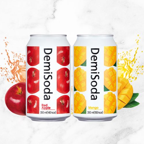 데미소다 350ml 24입 1박스(망고, 레드애플)
