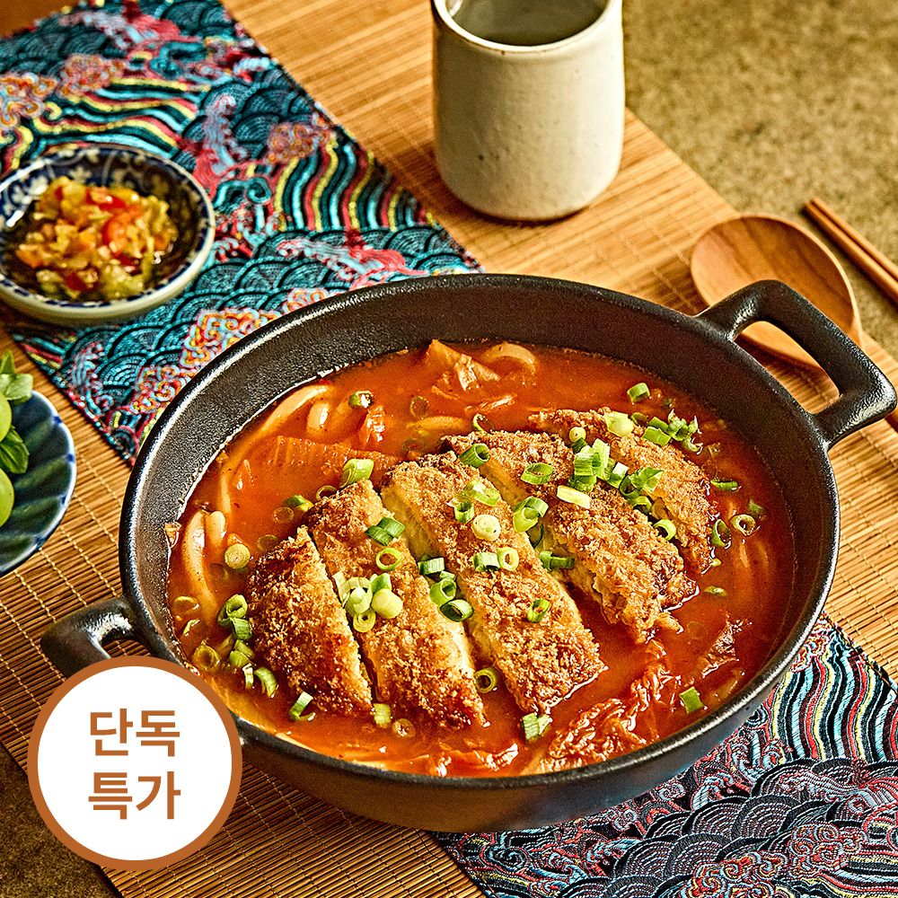 [단독특가] 칼칼한 감칠맛, 일상적미식 김치 치즈 돈까스 나베