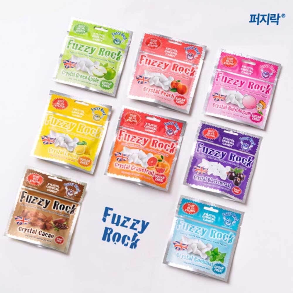 [퍼지락] 자일리톨캔디 40g*8봉(쿨민트2, 레몬2, 피치2, 그린애플2)