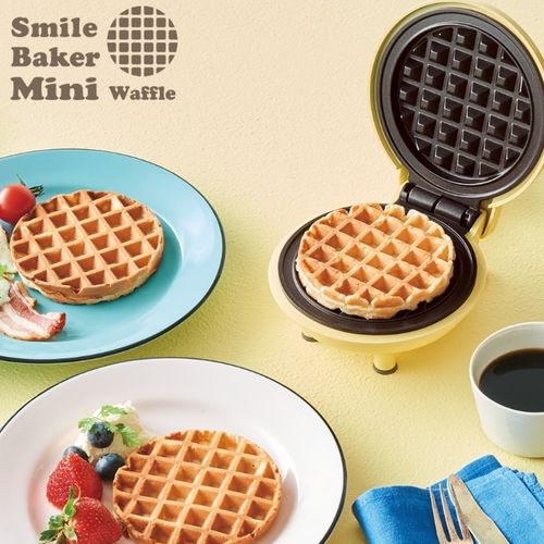 레꼴뜨 와플메이커 스마일 미니 와플팬 옐로우