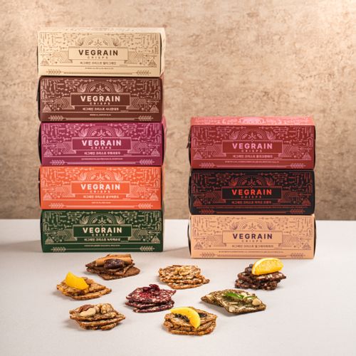 건강한 비건 크래커 비그레인 크리스프 쿠키 1박스(150g) 8종 택