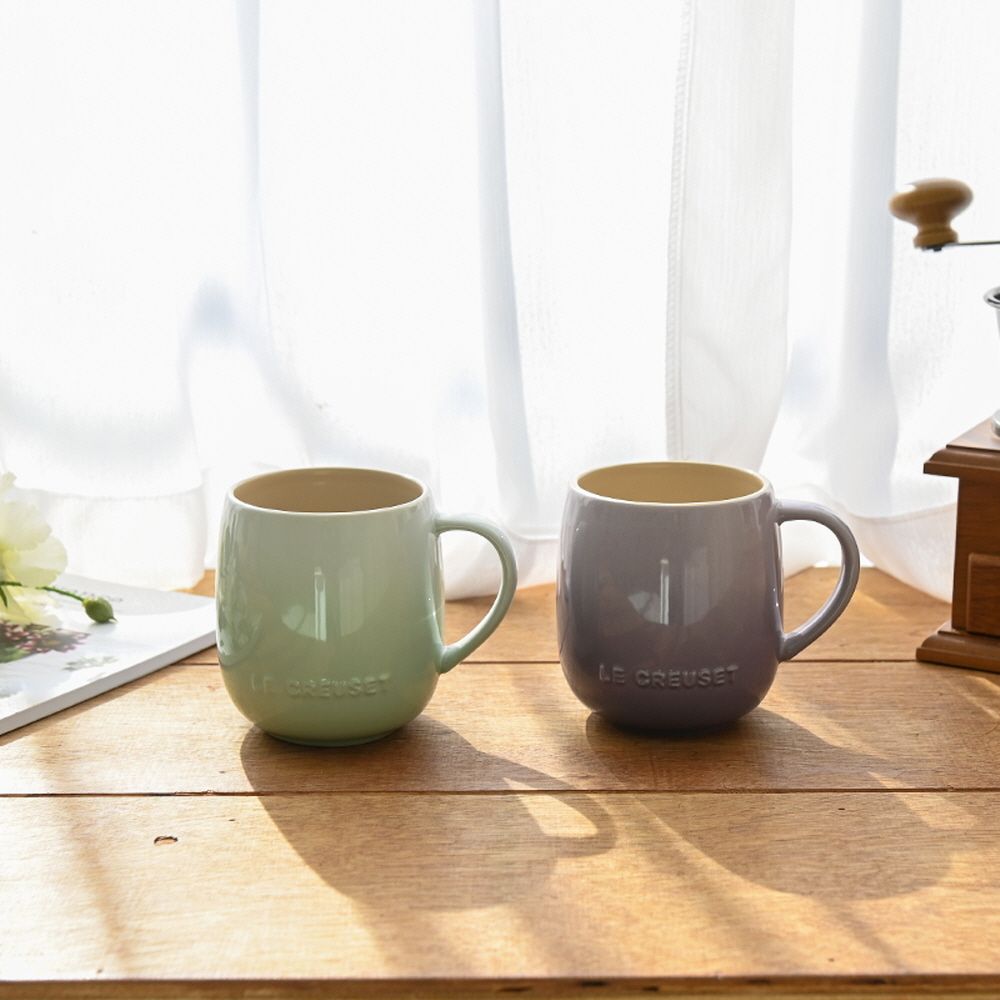 [르크루제] U머그 2종세트 (아이스그린, 퍼플)