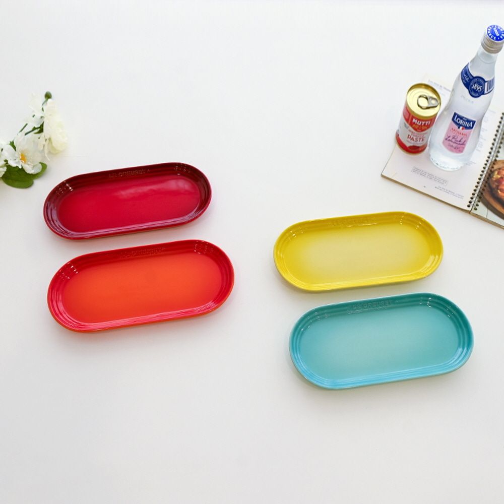 [르크루제] 네오 타원형플레이트 2종세트