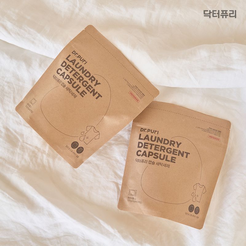 닥터퓨리 무색소 고농축 캡슐 세탁세제 8g 40개입 x 3개