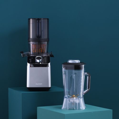 휴롬 2in1 착즙기&블렌더(듀얼형)_M100-SBFA05(메탈릭실버)