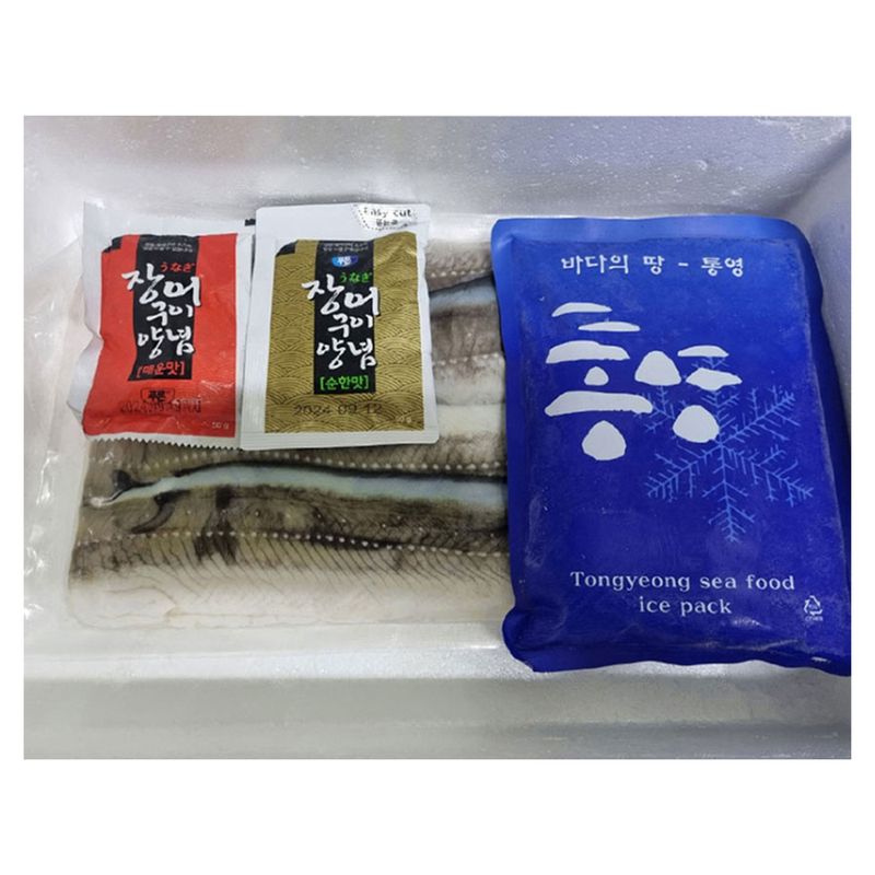 자연산 손질 통영 바다장어 1kg (중/대/특대)-소스증정