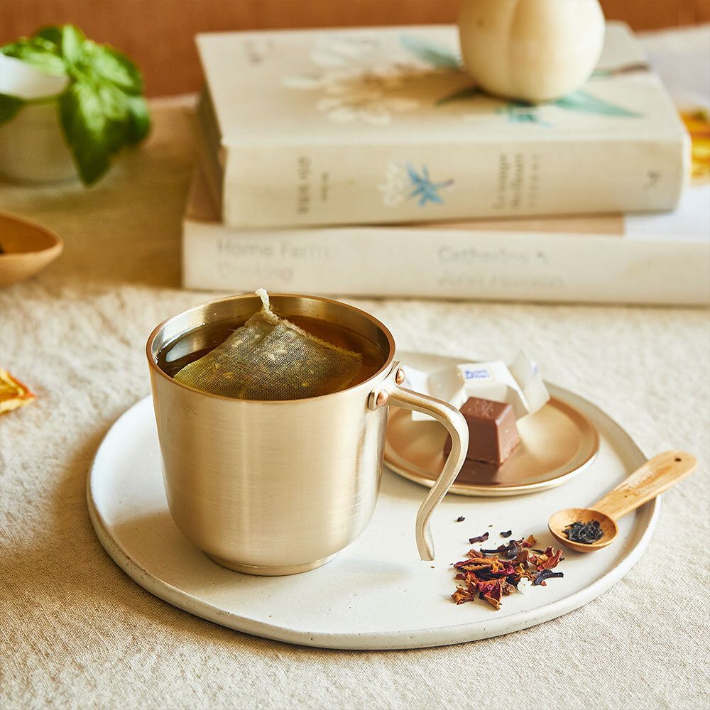 [놋담] 방짜유기 뚜껑머그컵