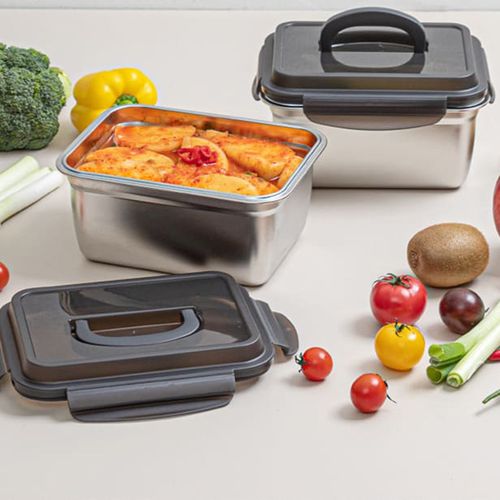 몽카라 스테인리스 컬력션김치통 2종세트