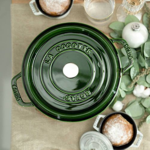 스타우브 원형꼬꼬떼 22cm 바질그린 ST102285