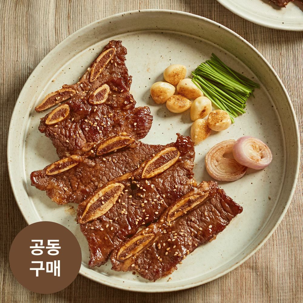 [연말특가] 평점 4.7점! 초이스등급 명품 양념숙성 '바베큐아저씨' LA갈비 (1kg/750g)
