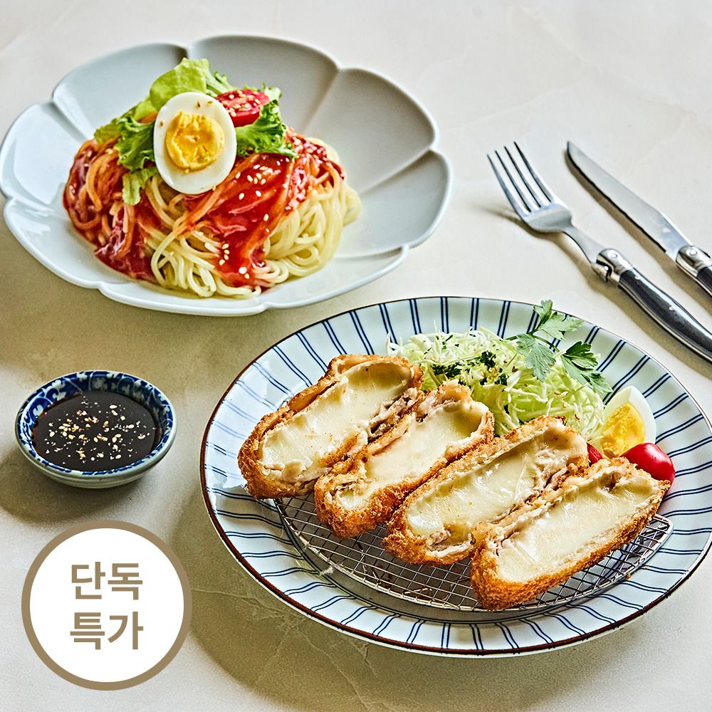 [단독특가] 일상적미식 입맛 돋우는 쫄면과 통 모짜 치즈 돈까스