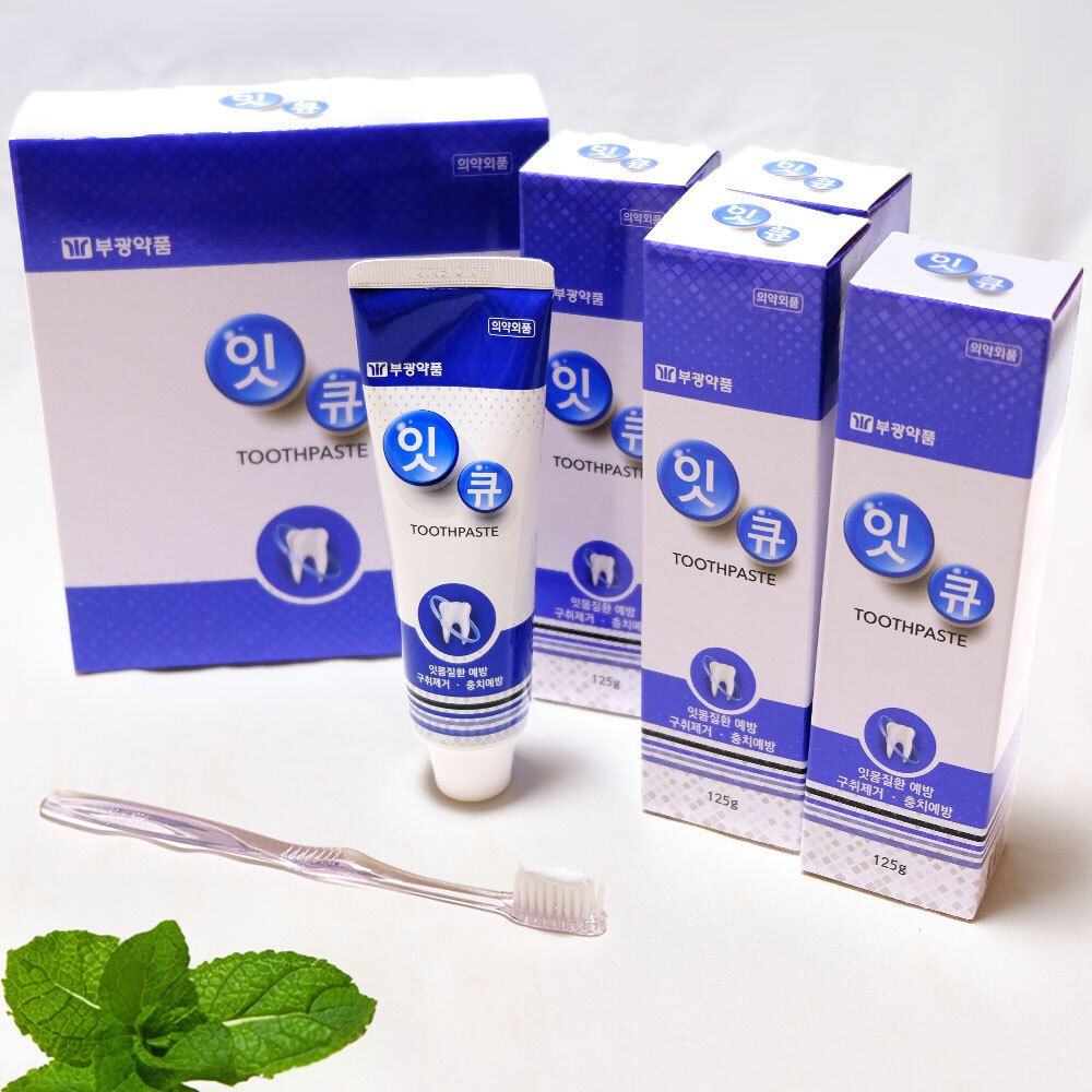 [부광약품] 9가지 구강 케어를 한 번에 잇큐치약 (125g x 8개입)