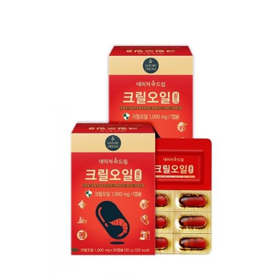 크릴오일 골드 1,000mg x 30캡슐 1+1