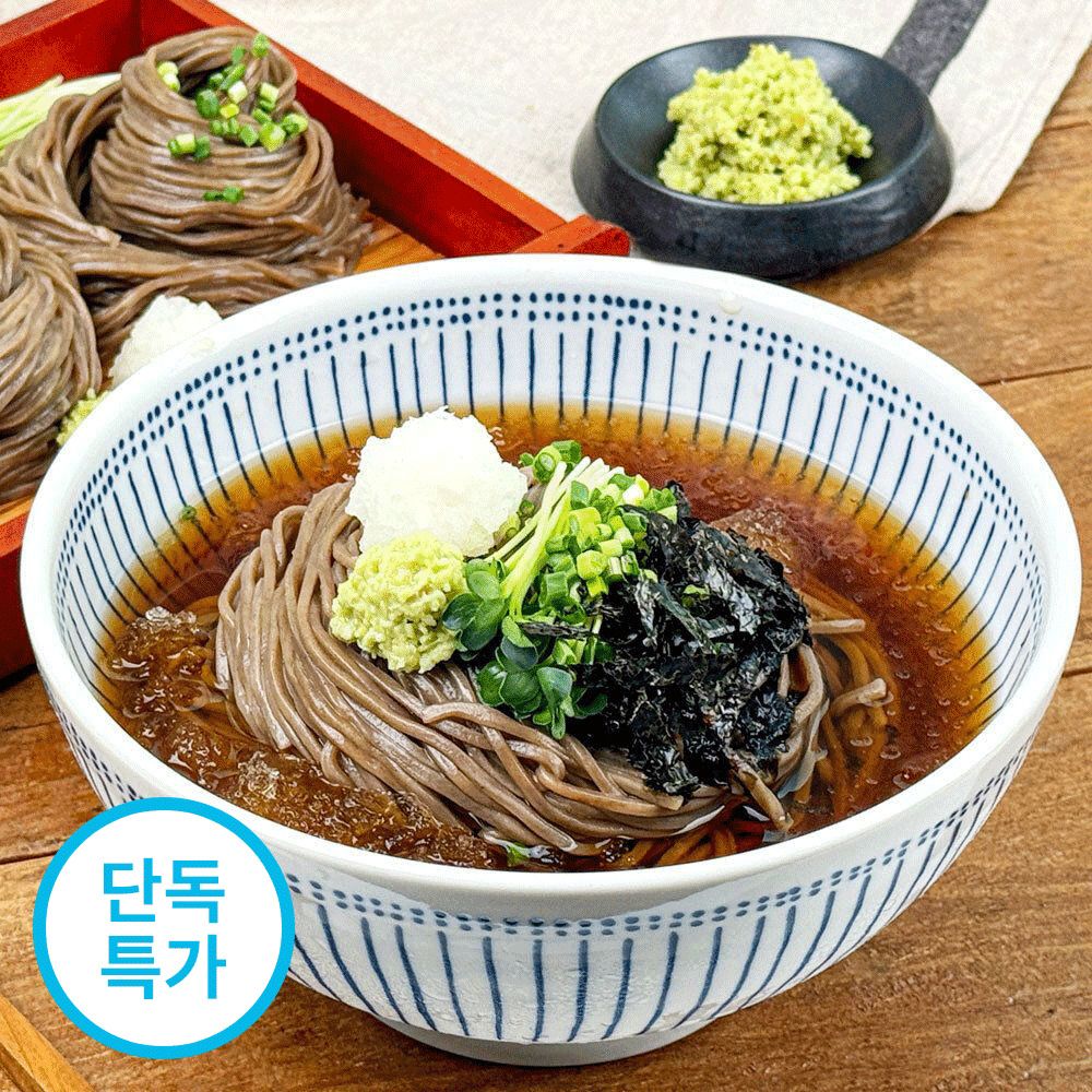 [살얼음동동] 26년 명장 생 메밀소바6인분+가쓰오소스육수6개