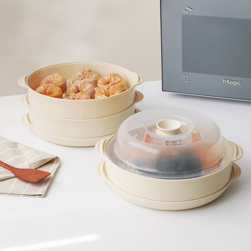 심플아이콘 전자렌지 스팀 찜기 (1단/2단)