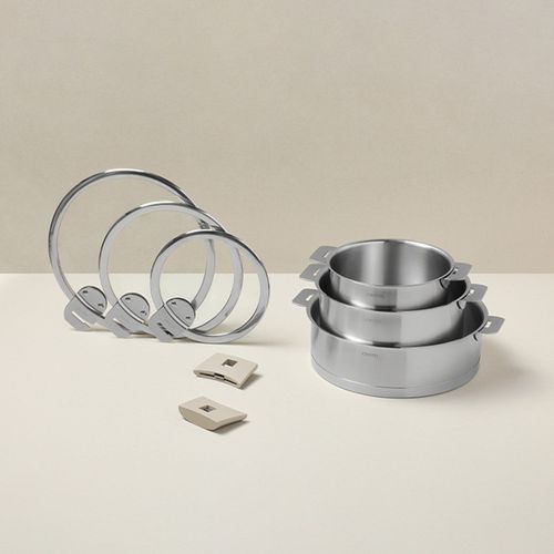 크리스텔 STRATE 멀티 냄비 3종 세트 (16cm, 20cm, 24cm)