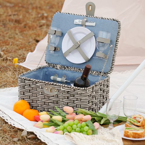 벨리벤 핸드메이드 리에또 피크닉 바구니 세트 2인