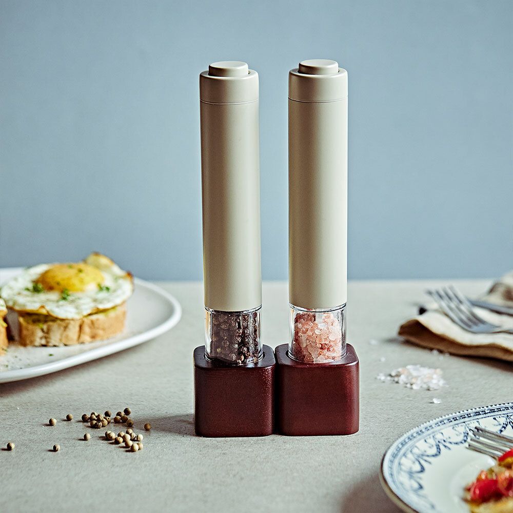 [연말어워즈] 레꼴뜨 전동 솔트 & 페퍼 전동 그라인더 (2개 1세트)