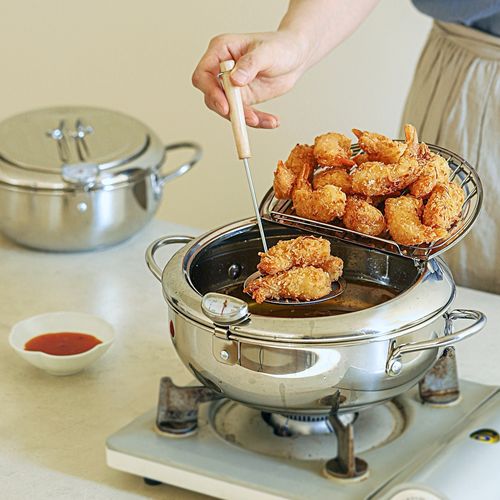 튀김요리에 최적화 된 스텐 튀김냄비!