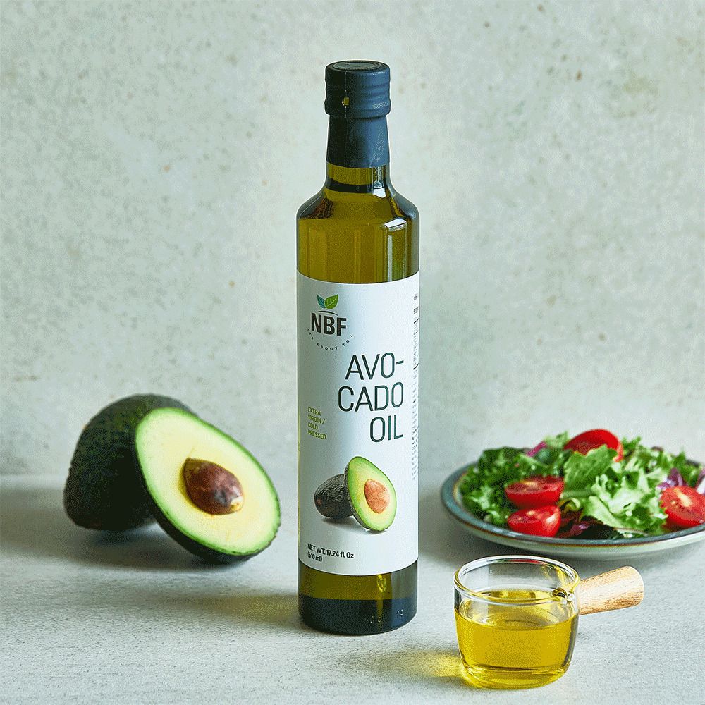 [베스트셀러] 산도 0.2! 냉압착 생산된 NBF 엑스트라버진 아보카도 오일 1+1병 (총 1L)