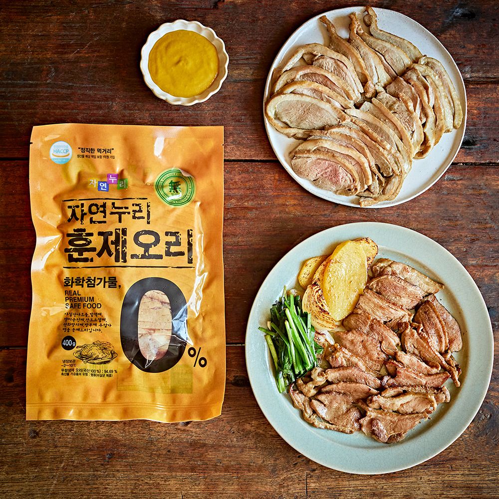 [공동구매] 첨가물 0% ‘자연누리 무항생제 1등급 훈제오리’(1.6kg)