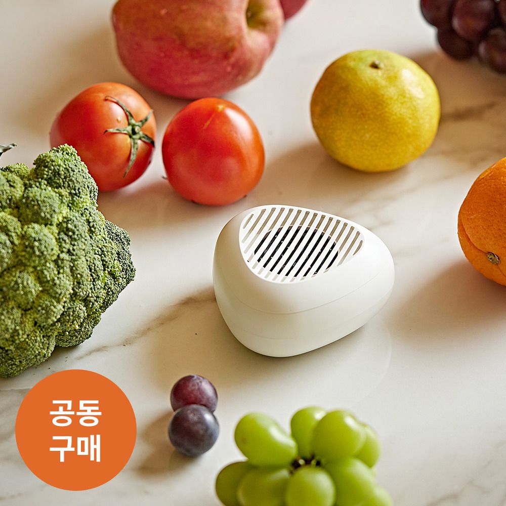 [공동구매] 오직 물로만 세척하는 모오아 안녕 무선 과일 세척기