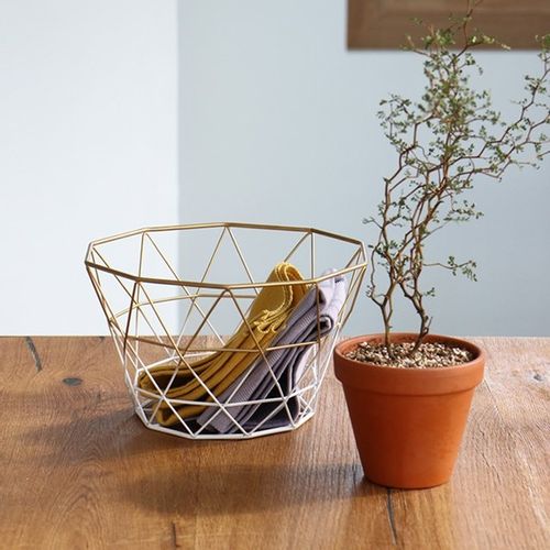 하란 금테 와이어바스켓