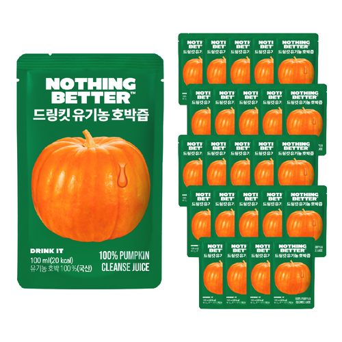 100%유기농 드링킷 호박즙 (1box,100ml*24포)