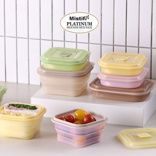 미스티파이 폴딩 실리콘 냉동밥 멀티팩 전자레인지 밀폐용기