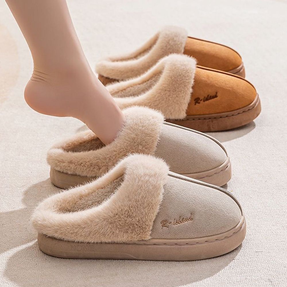 [1+1] 포그 스웨이드 털슬리퍼 논슬립 퍼실내화/외출화 4종