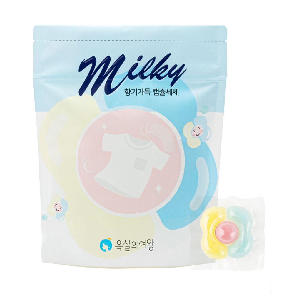 [욕실의여왕] 고농축 캡슐 세탁세제 25개입 (일반드럼겸용)