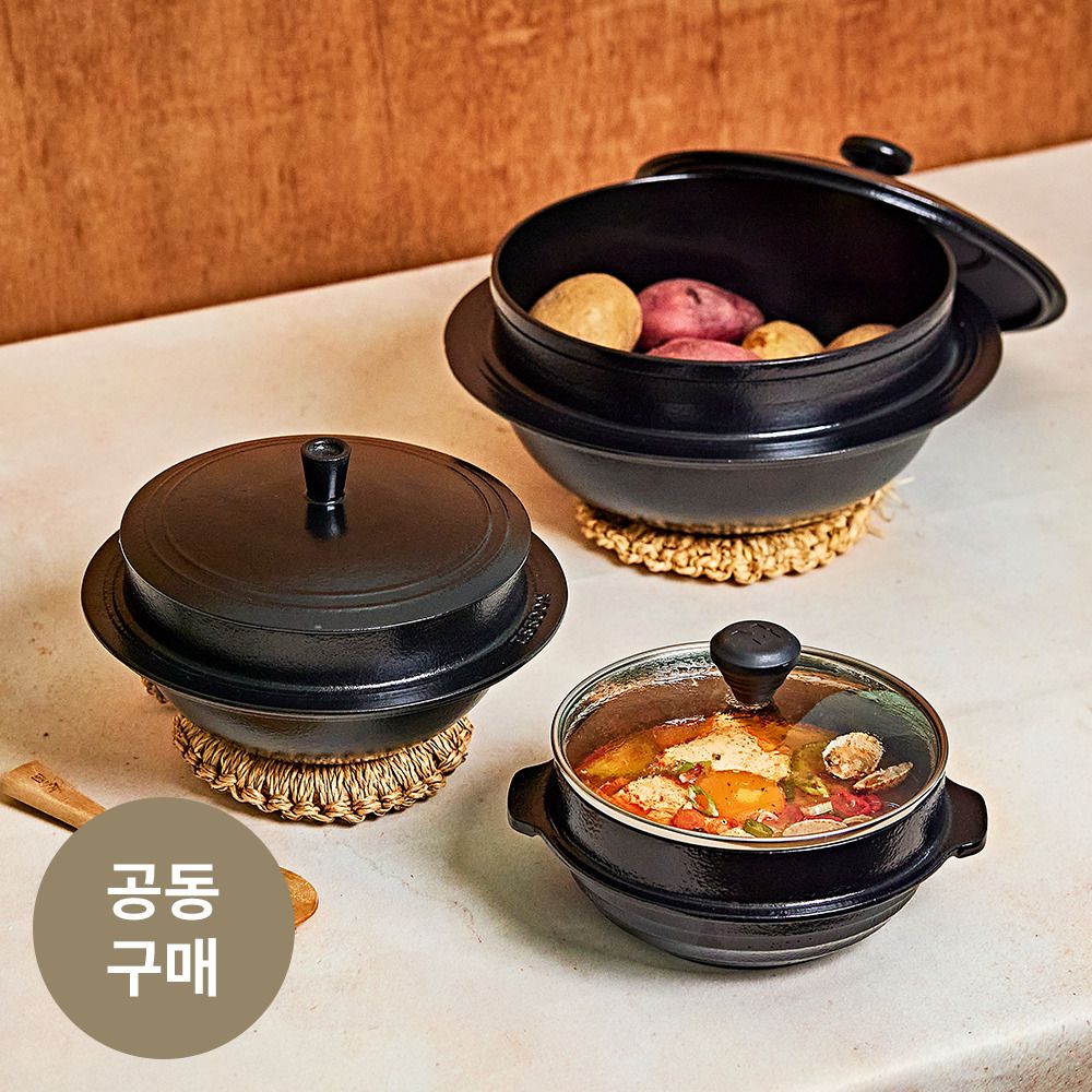 [공동구매] 100% 국내 생산, 무쎄 뚝배기&가마솥