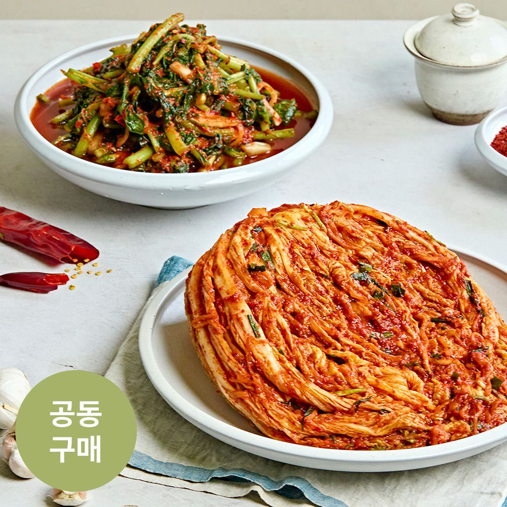 [단독선런칭] 100% 국내산 재료로 매일 담그는 '그리닷' 포기김치/열무김치