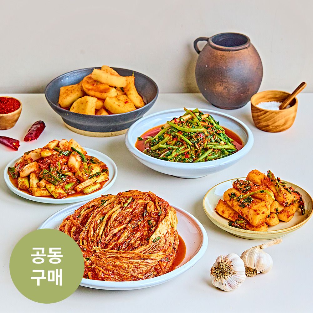 [우리의식탁 only] 100% 국내산, 그리닷 포기김치/총각김치 外 3종