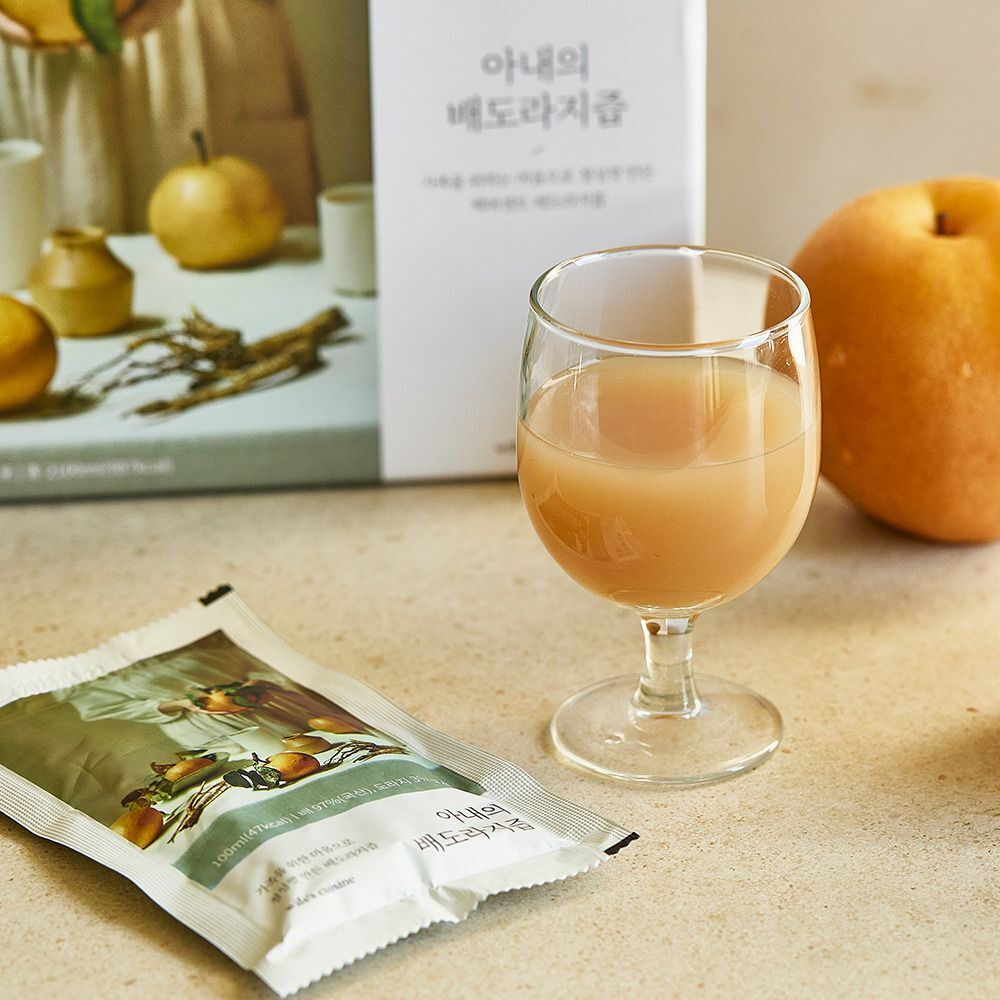 [자체제작] 신고배, 국내산 도라지로 착즙한 아내의 배도라지즙(21포)