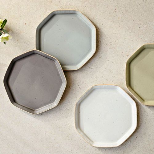 내츄럴 팔각 플랫접시 (옵션선택)