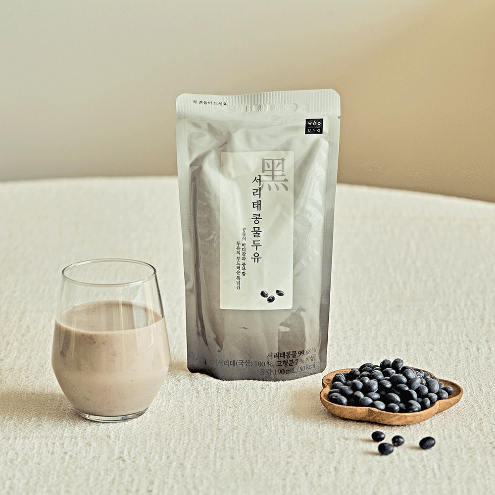 [프로퍼마켓]  100% 국산 서리태만 담은 서리태콩물두유 3종