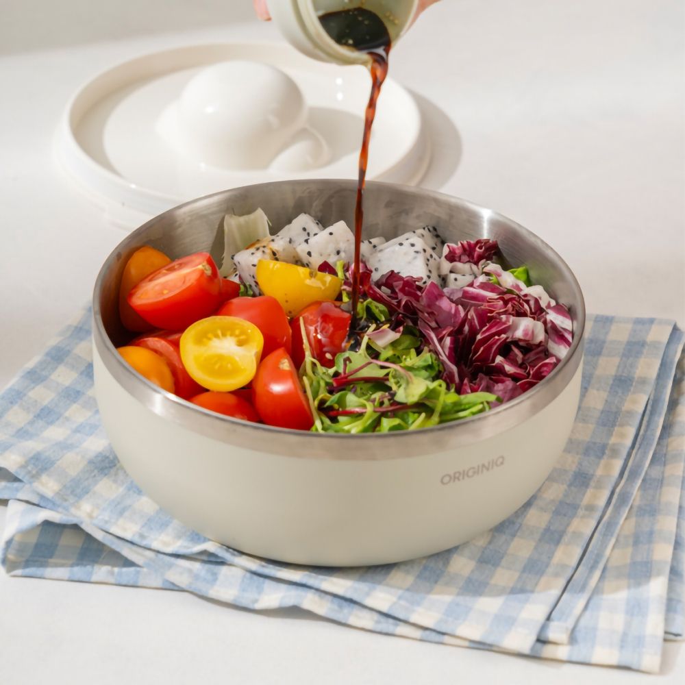 오리지니크 스텐 보온보냉 샐러드볼 3color