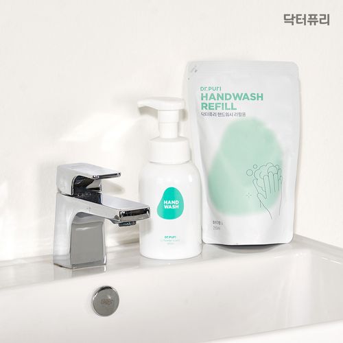 닥터퓨리 촉촉한 거품형 핸드워시 파우더향 본품 + 리필 세트