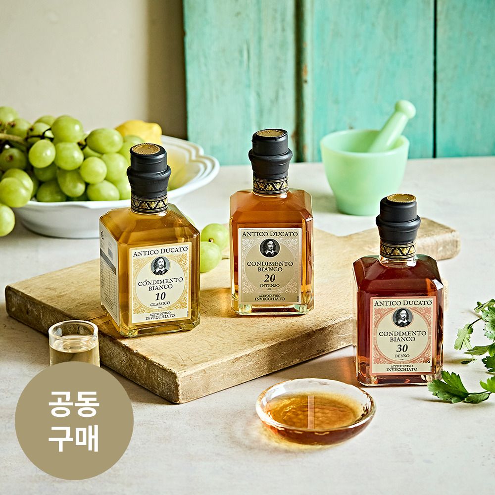 [이탈리아 직수입] 106년 전통 안티코두카토 모데나 화이트 발사믹 식초 250ml 3종