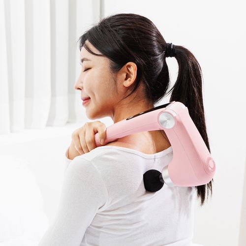 다크플레쉬 3단 각도조절 온열 마사지건 (블랙/핑크)