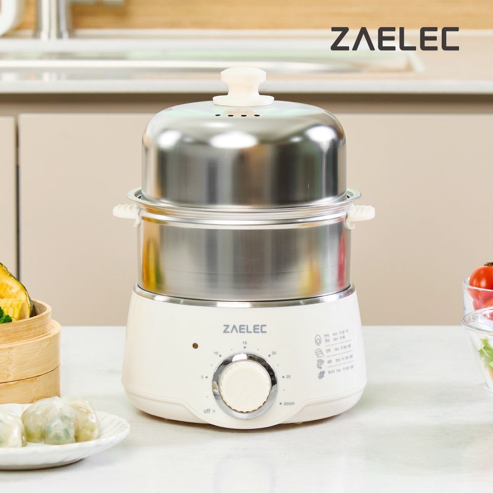 [자일렉] 올스텐 2단 계란찜기 고구마 만두 호빵 ZL-253G
