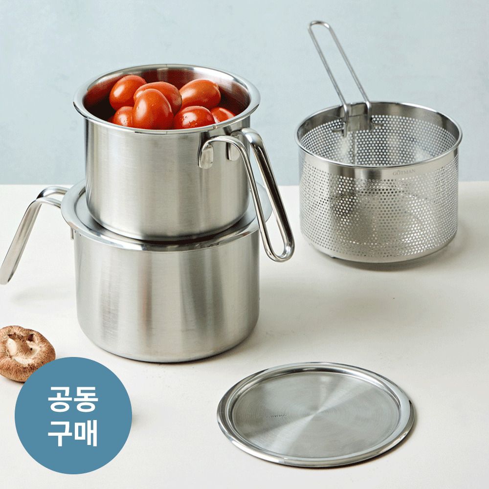 [공동구매] 보관과 조리를 하나로! 고트만 통즈 316Ti 히팅통즈피처&스테인리스 반찬통