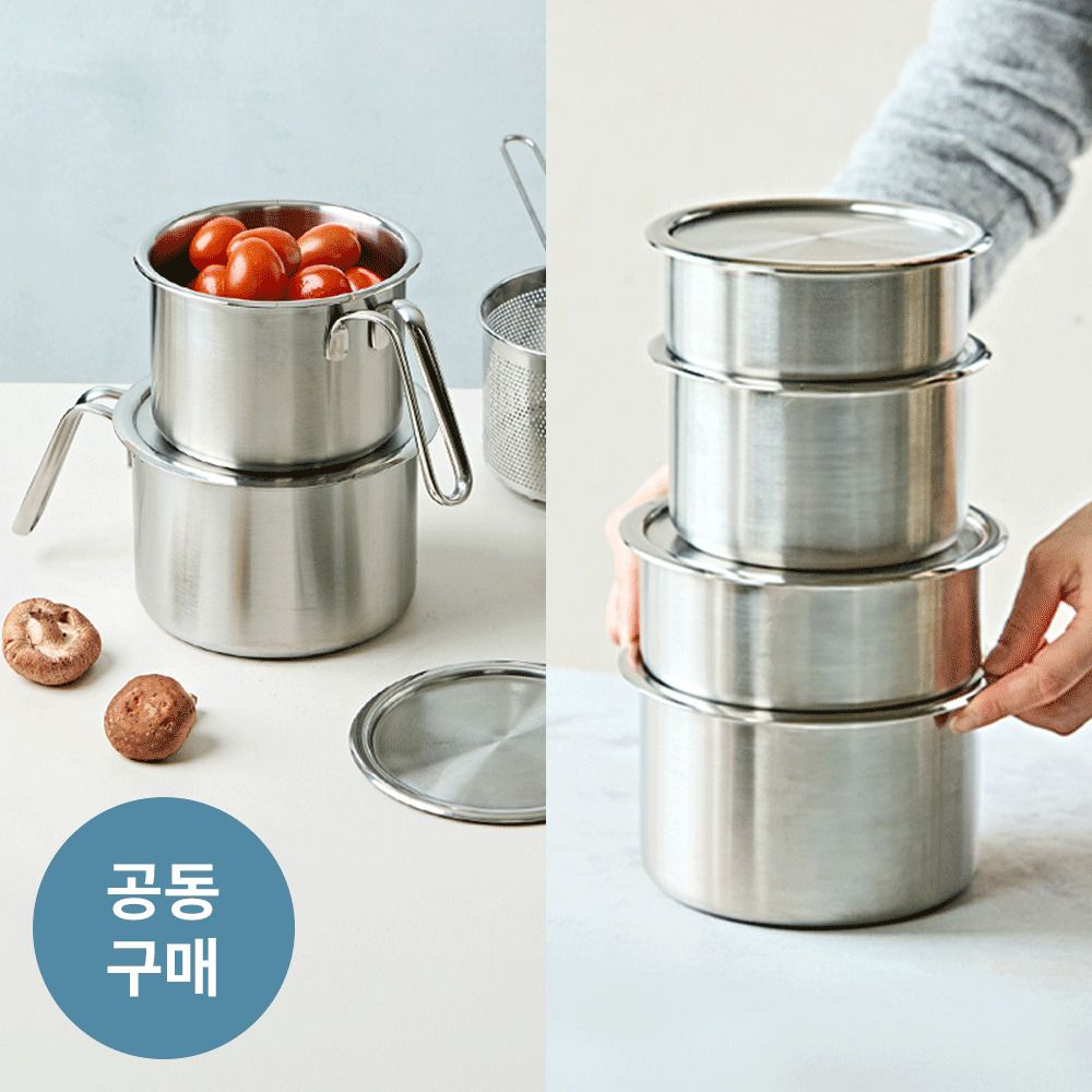 [공동구매] 보관과 조리를 하나로! 고트만 통즈 316Ti 히팅통즈피처&스테인리스 반찬통